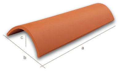 curved roof tile